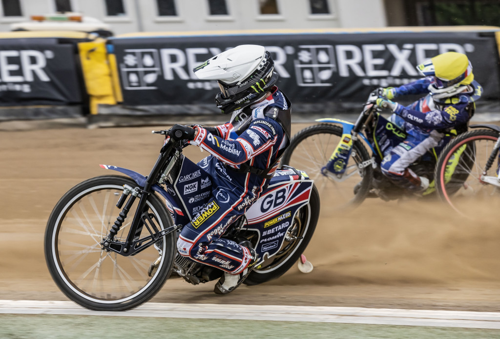 In GB colours at the Monster Energy FIM Speedway World Cup. PHOTO: Taylor Lanning