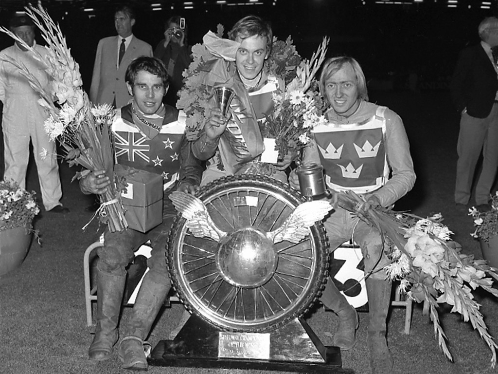 Ole Olsen collected his first world title at Gothenburg's Ullevi Stadium in 1971, beating second-placed Ivan Mauger and Bengt Jansson in third