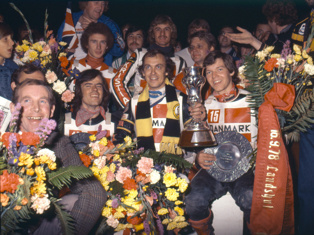 Ole Olsen led Denmark to the nation's first FIM Speedway World Team Cup at Landshut, Germany in 1978