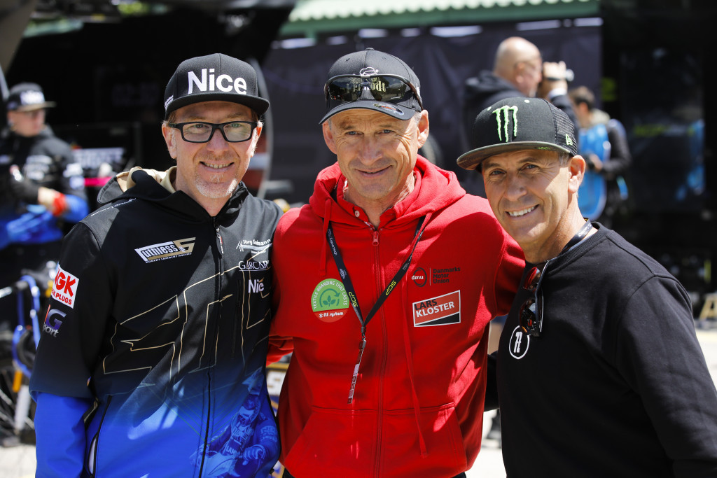 Speedway GP legends Crump, Hans Nielsen and Greg Hancock