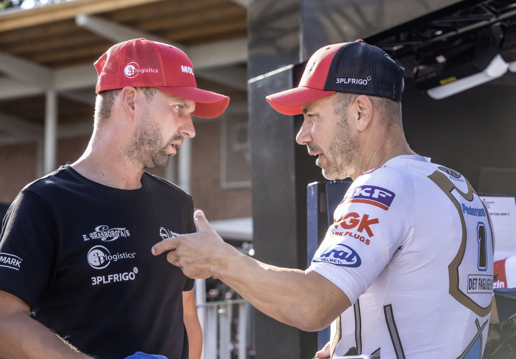 The boss: Nicki Pedersen as Denmark's rider-manager in Wroclaw this summer
