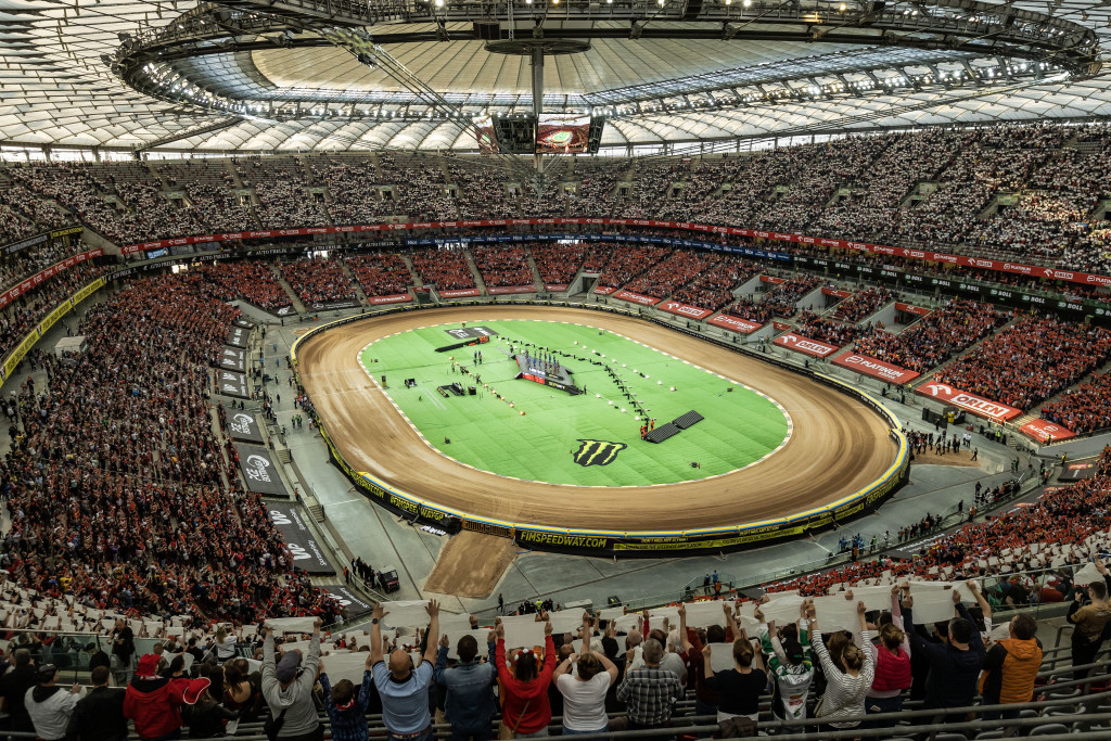 Over 50,000 fans are expected at a packed PGE Narodowy. PHOTO: Taylor Lanning