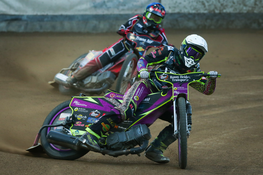 Liebmann on her way to glory in Teterow. PHOTO: Jesper Veldhuizen