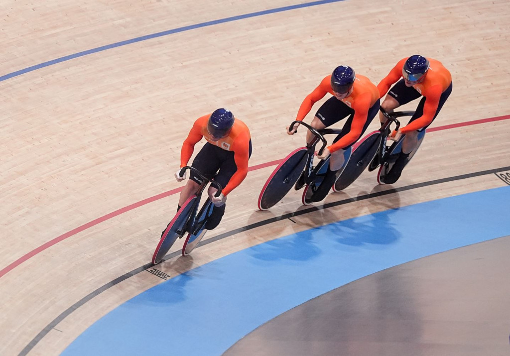  Harrie Lavreysen, Roy van den Berg and Jeffrey Hoogland 