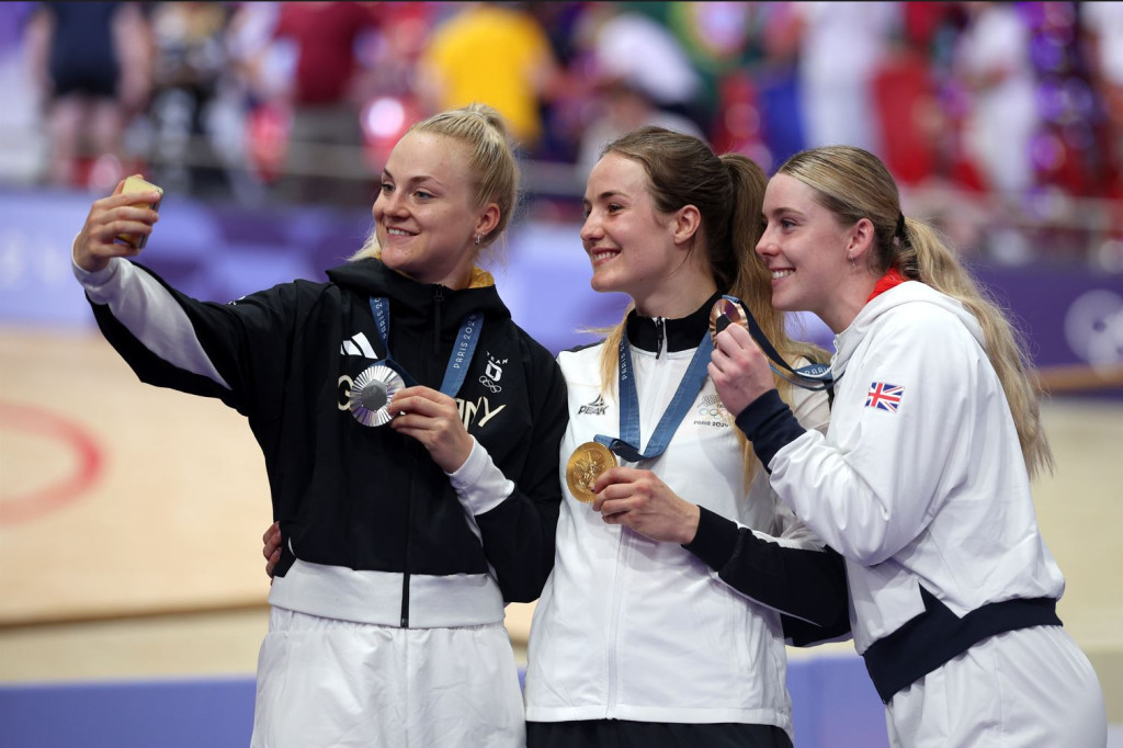 Paris 2024: Women's sprint podium with three UCI Track Champions League stars