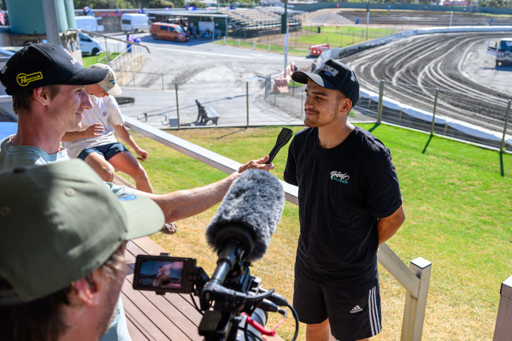 Media training for the academy stars. PHOTO: © RbMotoLens - Rob Mott / WBD Sports / MA