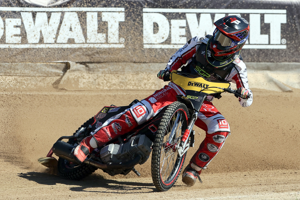 A Norwegian star in Team Denmark colours - Pollestad riding in Riga last year. PHOTO: Jarek Pabijan