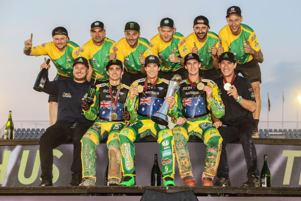 AUSSIES END 20-YEAR WORLD TITLE QUEST WITH FIM SPEEDWAY OF NATIONS GOLD IN VOJENS